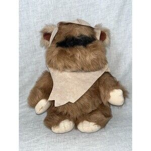 Vintage Wicket The Ewok ROTJ 1983 14" Plush Animal w/Hood Kenner Star Wars